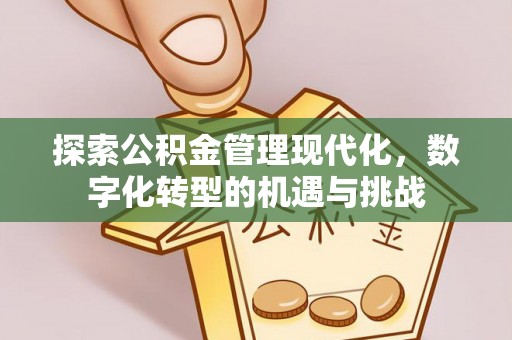 涞水探索公积金管理现代化，数字化转型的机遇与挑战