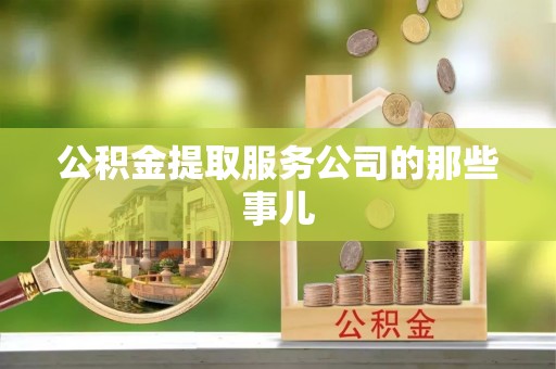 涞水公积金提取服务公司的那些事儿
